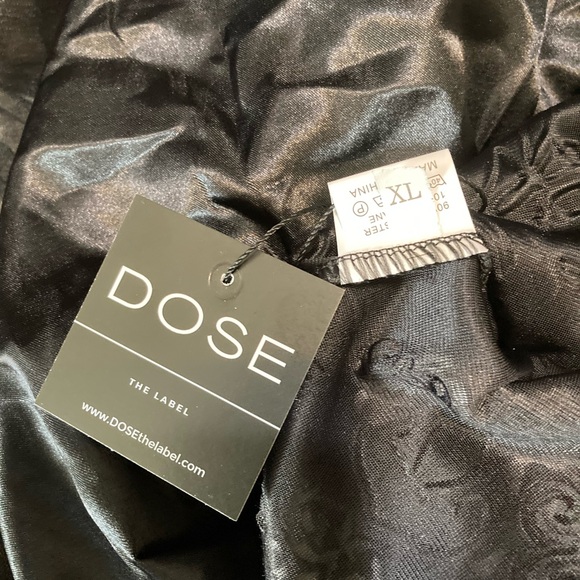 🎃NWT DOSE black sleeveless maxi  gothic 3 different fabrics dress XL - Picture 11 of 16